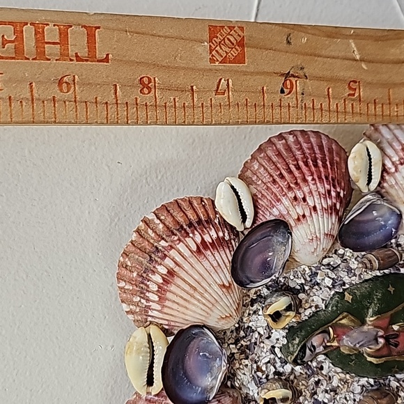 Vintage Virgin Mary natural seashells wood handmade decoration San Carlos - Picture 5 of 14